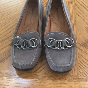 Women’s gray suede flats - size 7